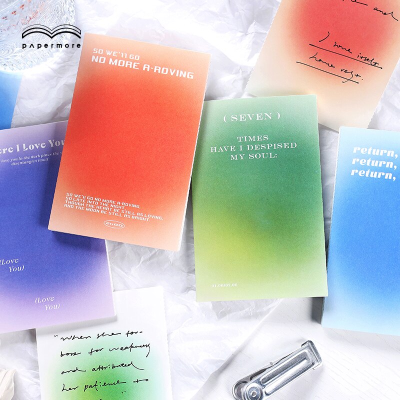 Special Paper Folding Note Paper Sunset Series message material Paper