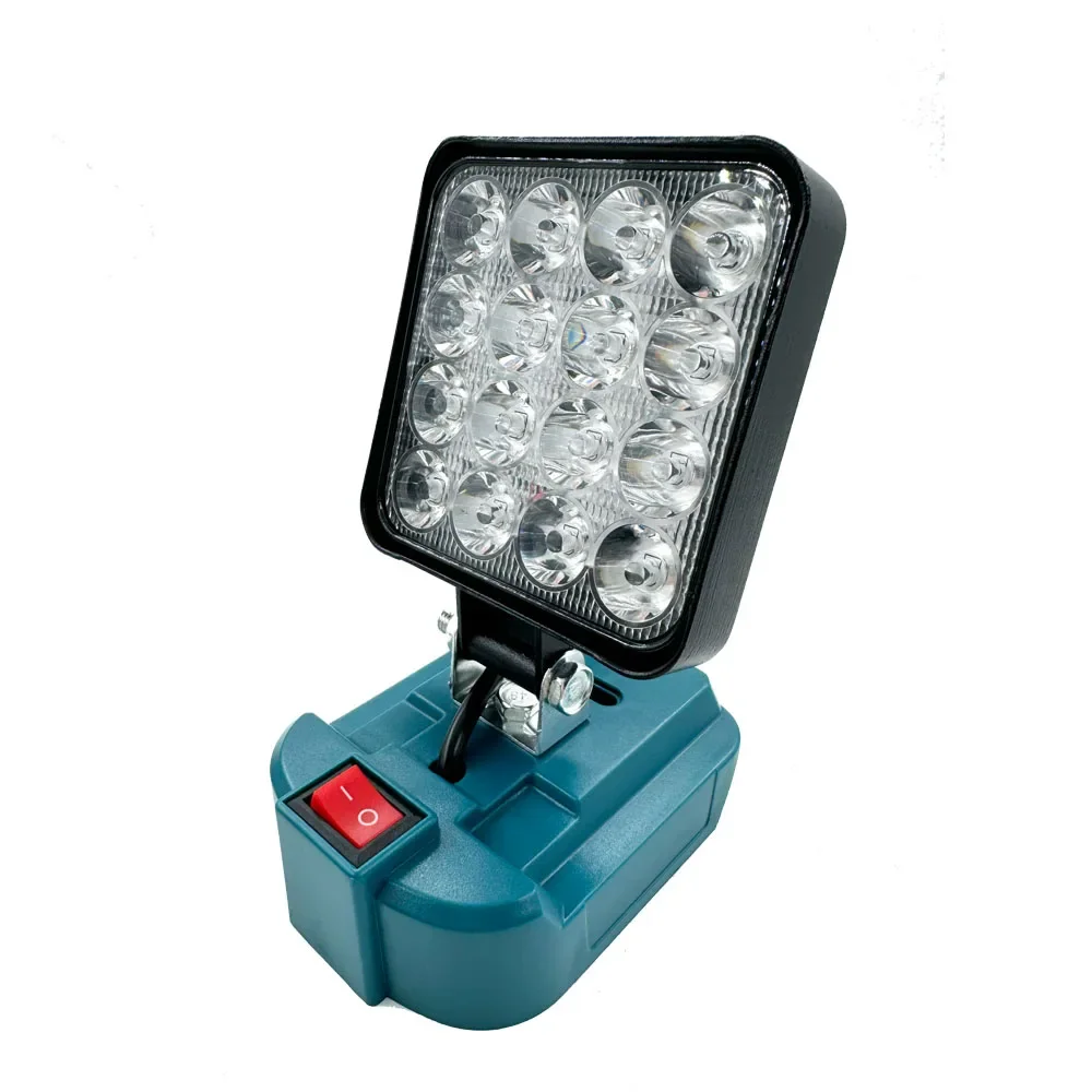 Led-arbeidslys for makita 14.4v 18v li-ion-batteri 3/4 tommer med usb utendørs lommelykt lanterne campinglampe nødlys