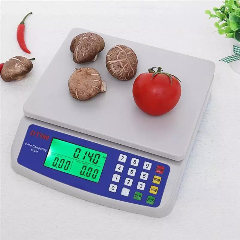 30Kg/1G Precisie Digitale Weegschaal Elektronische Weegschaal Weegschaal Lcd Display Weegschaal Nauwkeurigheid Gewicht Balance Weegschalen