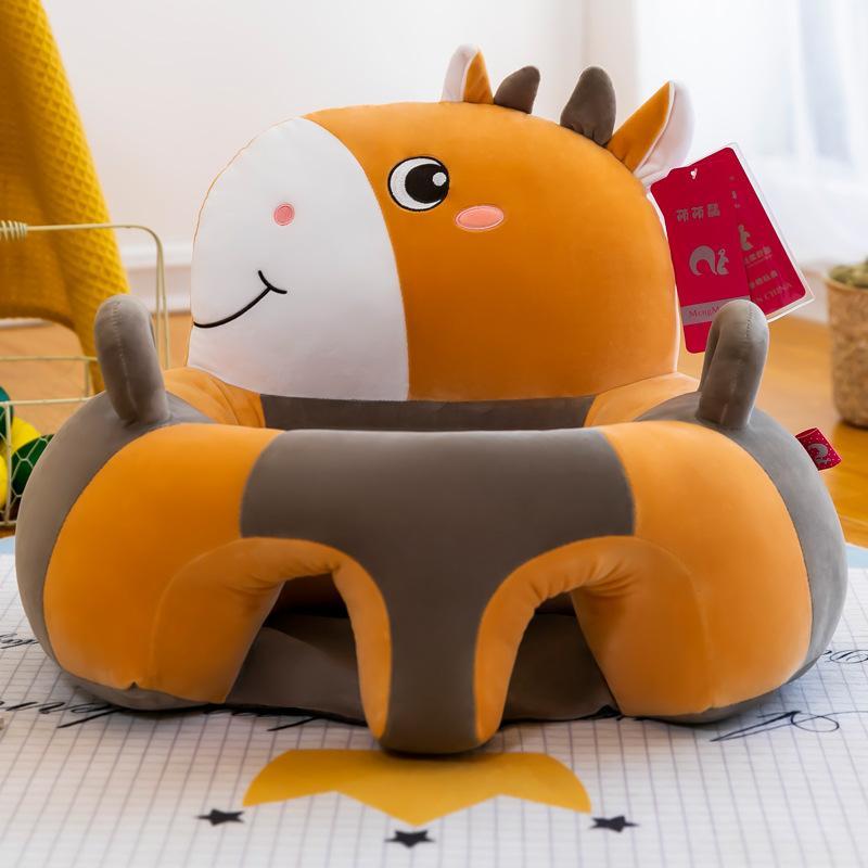 Housse de canapé en coton avec fermeture éclair, pour siège de bébé, motif dessin animé, lavable uniquement: Changjinglu