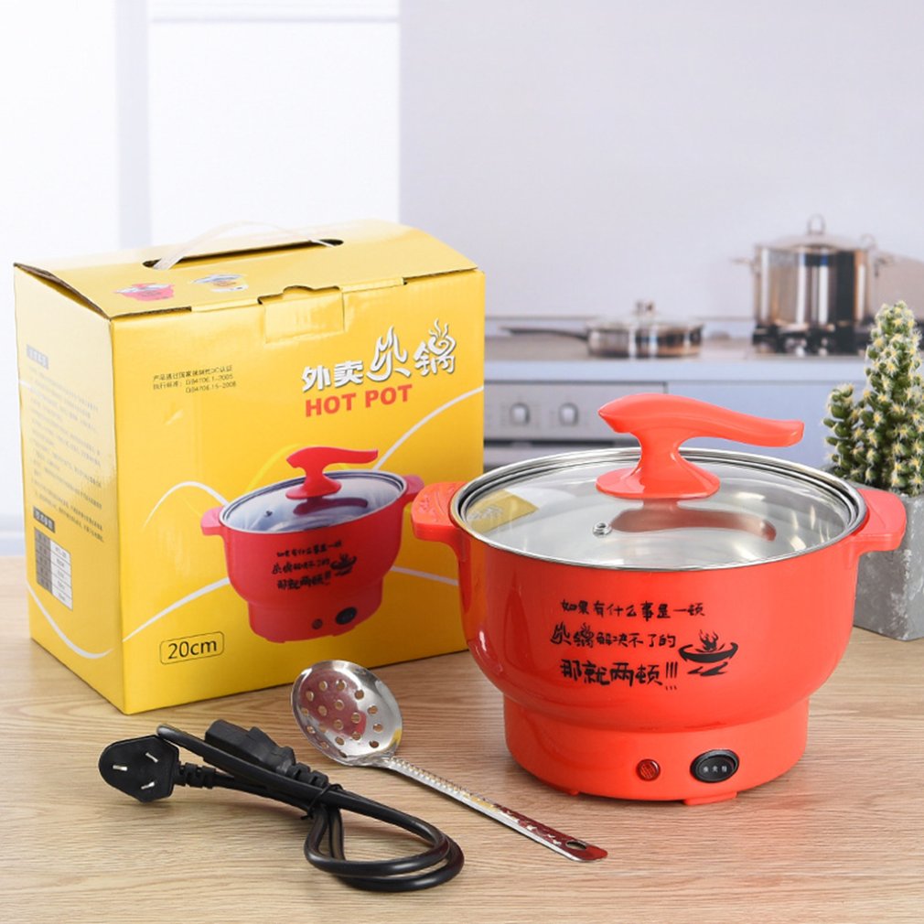 Multifunctional Electric Cooker Stainless Steel Plastic Home Appliances Double Firepower Anti-Dry Function Pot