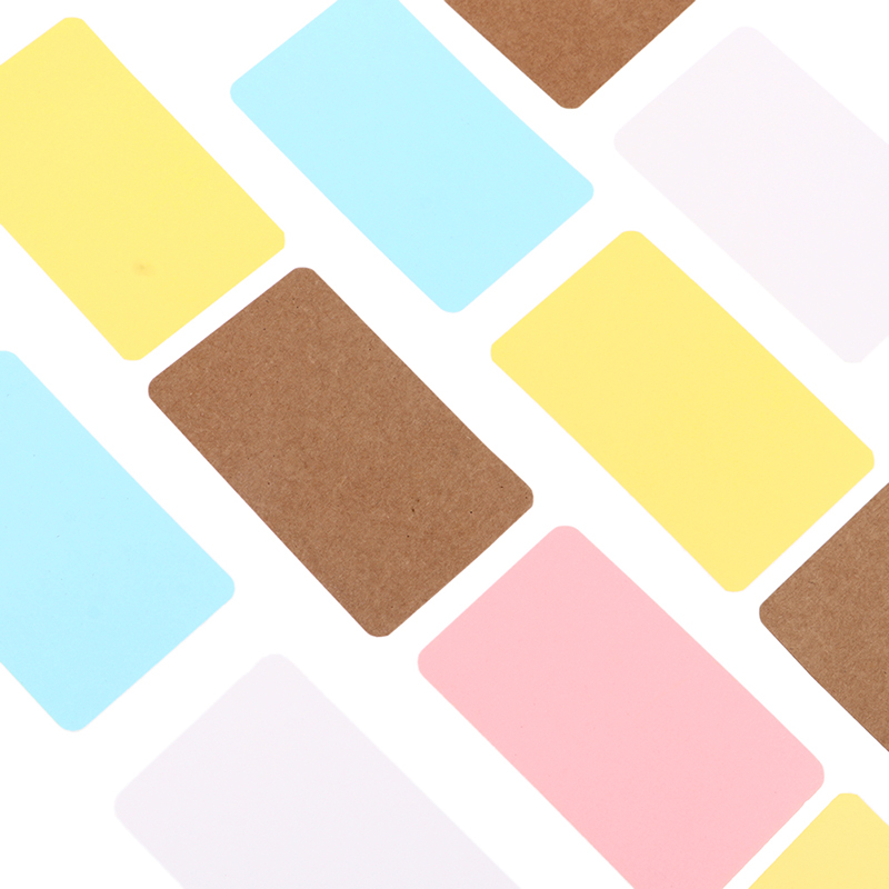 100Pcs Leere Spielkarte Hard Papier Karton DIY Postkarte Handgemachte Tapete Nachricht Für Bord Spiel