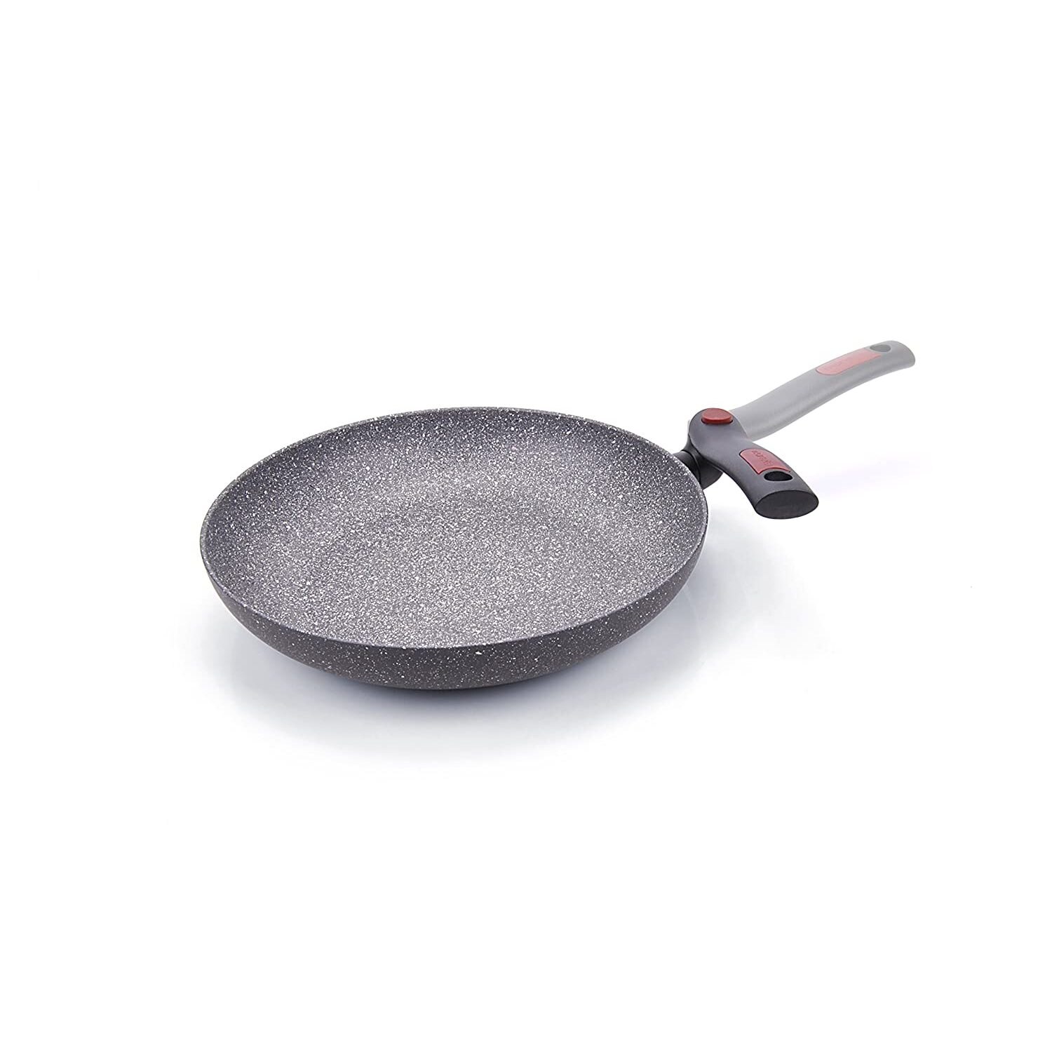 Moneta facile induzione Padella con Manico Pieghevole, Alluminio, Grigio, 26 Cm Pentole
