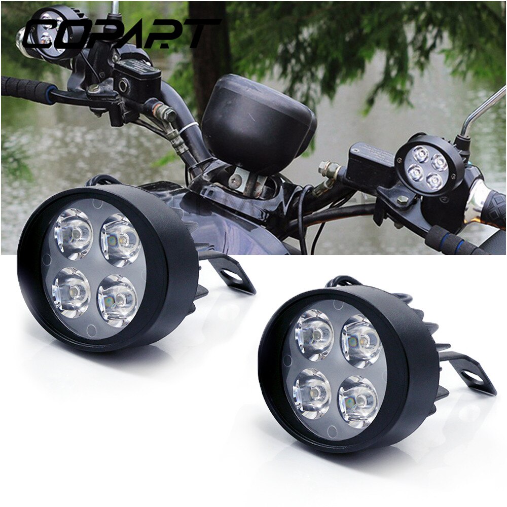 motorfiets led-mistlampen, extra licht voor motor,Waterdicht stofdicht schokbestendig mistlamp | Rijverlichting Led-licht voor motorfietsen