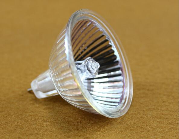 10 stk/parti super lys dæmpbar  mr16 gu5.3 halogen spot lys 12v/220v 20/35/50w halogen pærer kop form lampe klart kvarts glas