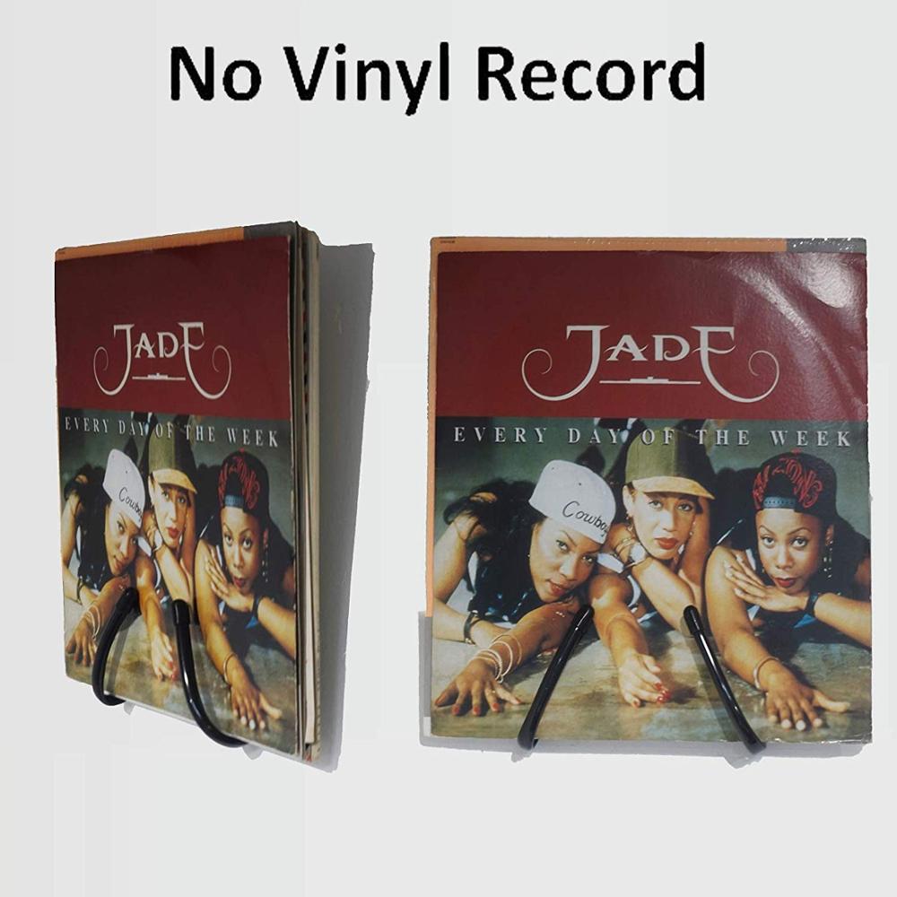 Pmsanzay Vinyl Record Storage Crate, LP Album Holder, Holds Over Many Records, Wall Mounted Stand, Office Wall Mount Organizer,