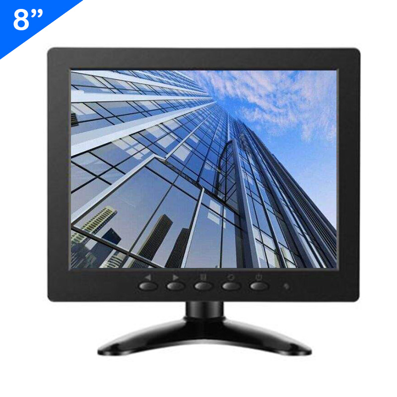 ZHIXIANDA 8 inch 1024*768 monitor met BNC HDMI AV VGA USB ingang voor Auto CCTV DVR Microscoop