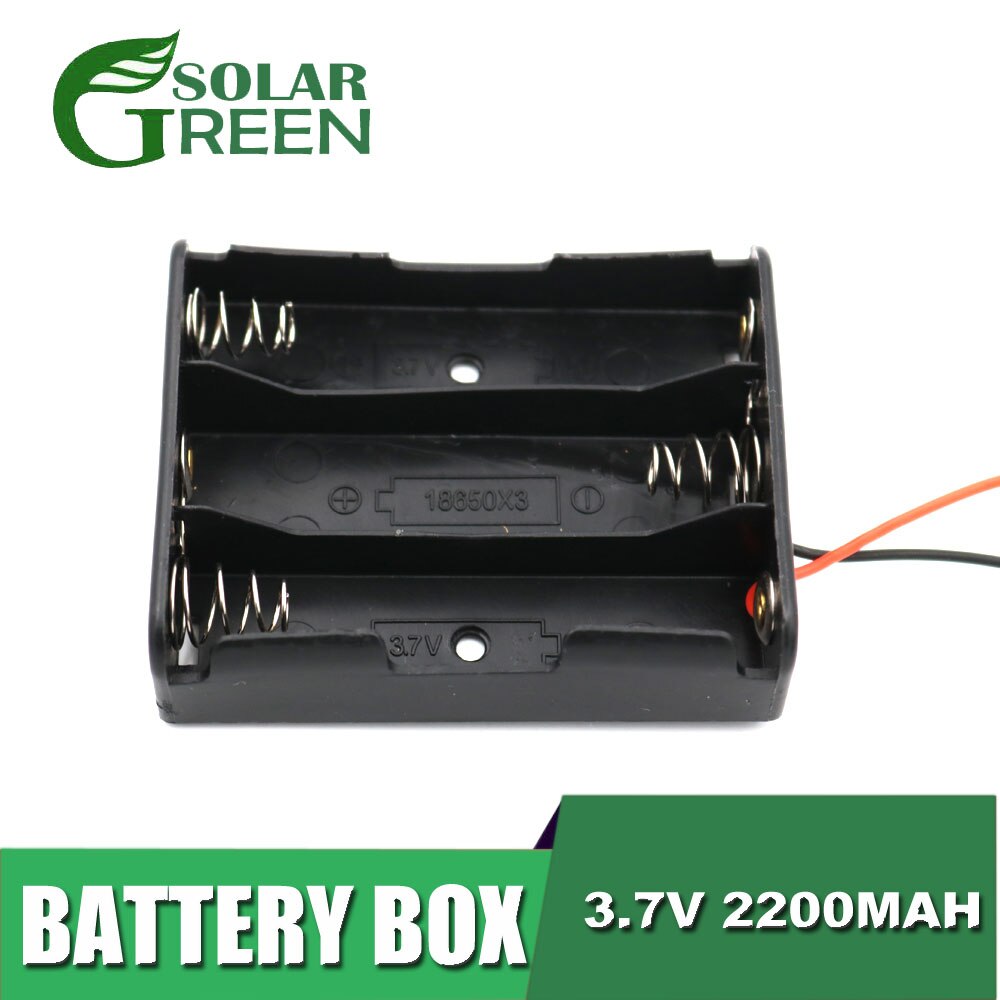 18650 Battery Holder 1 2 3 4 Connector Storage Case Box With Wire Cable Series Parallel connection 3.7V 18650 Lithium Battery: 3P Series