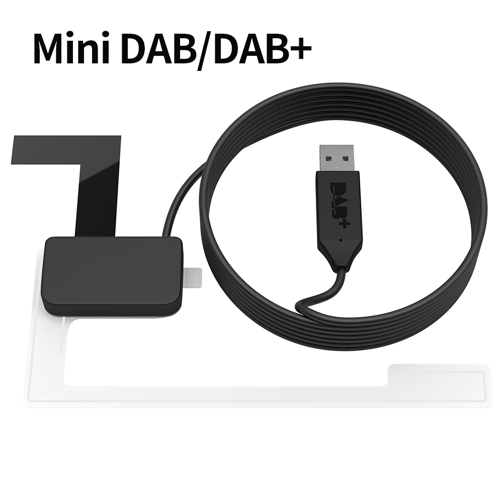 Antena DAB + para Radio de coche Android con adaptador USB, reproductor receptor DAB estéreo GPS, escaneo automático, compatible con logotipo de lista de canales: Lavanda