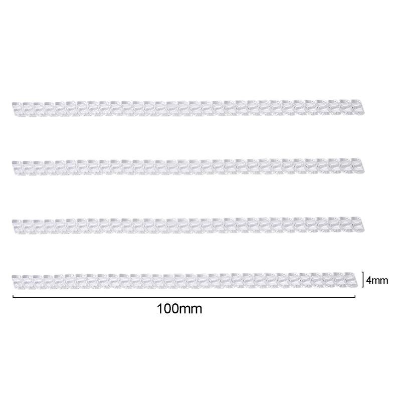 4pcs Jewelry Tools Equipments Ring Adjuster Transparent Spiral Cord Ring Size Adjuster Tightener Reducer DIY Ring Resizing Tools: 4mm flat