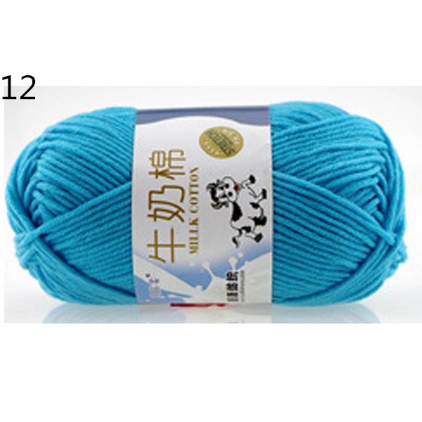 Warm DIY Milk Cotton Yarn Baby Wool Yarn for Knitting Children Hand Knitted Yarn Knit Blanket Crochet Yarn: 12