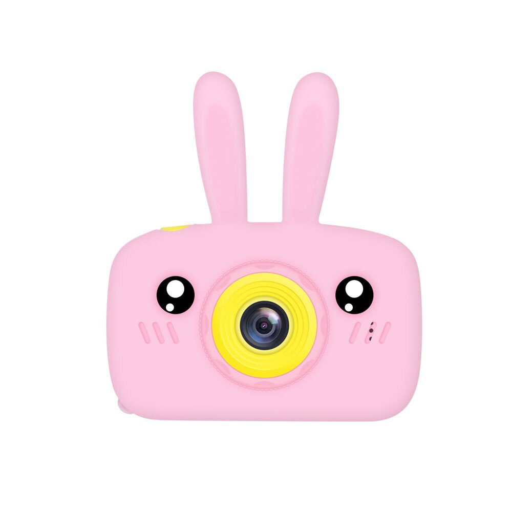 Mini schöne kinder digital video kamera für kinder weihnachten kinder video kamera lcd screen kinder spielzeug foto selfie kamera: pink bunny