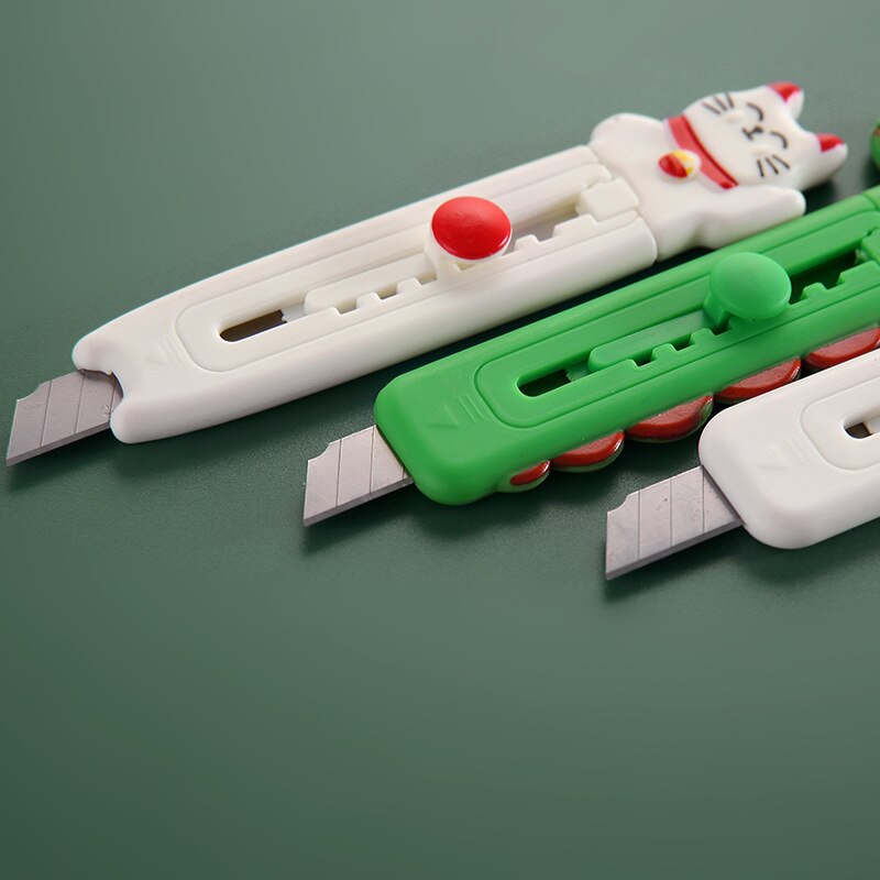 animal Art Mini Utility Knife Express Box Knife Paper Cutter Craft Wrapping Refillable Blade Stationery school supplies Kawaii