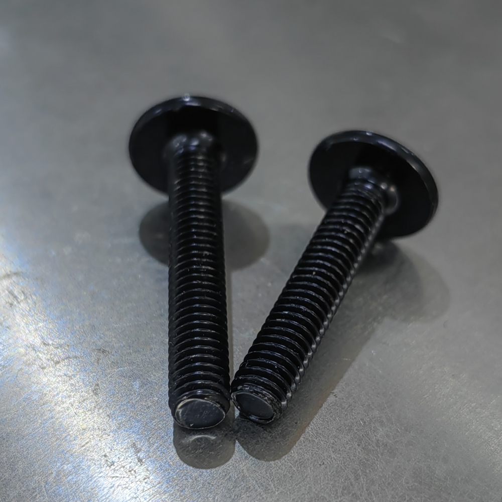 10/50/100 Stuks Cm Dunne Schroef M6 304 Roestvrij Staal Met Zwarte Torx Zes-Lob Ultra Dunne Platte Wafer Kop Schroef 40Mm