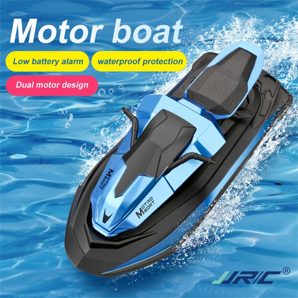 Juguetes de moto de agua con Control remoto, dos velocidades, vehículos RC, modelos de lancha rápida, juguetes al aire libre para chico, B2