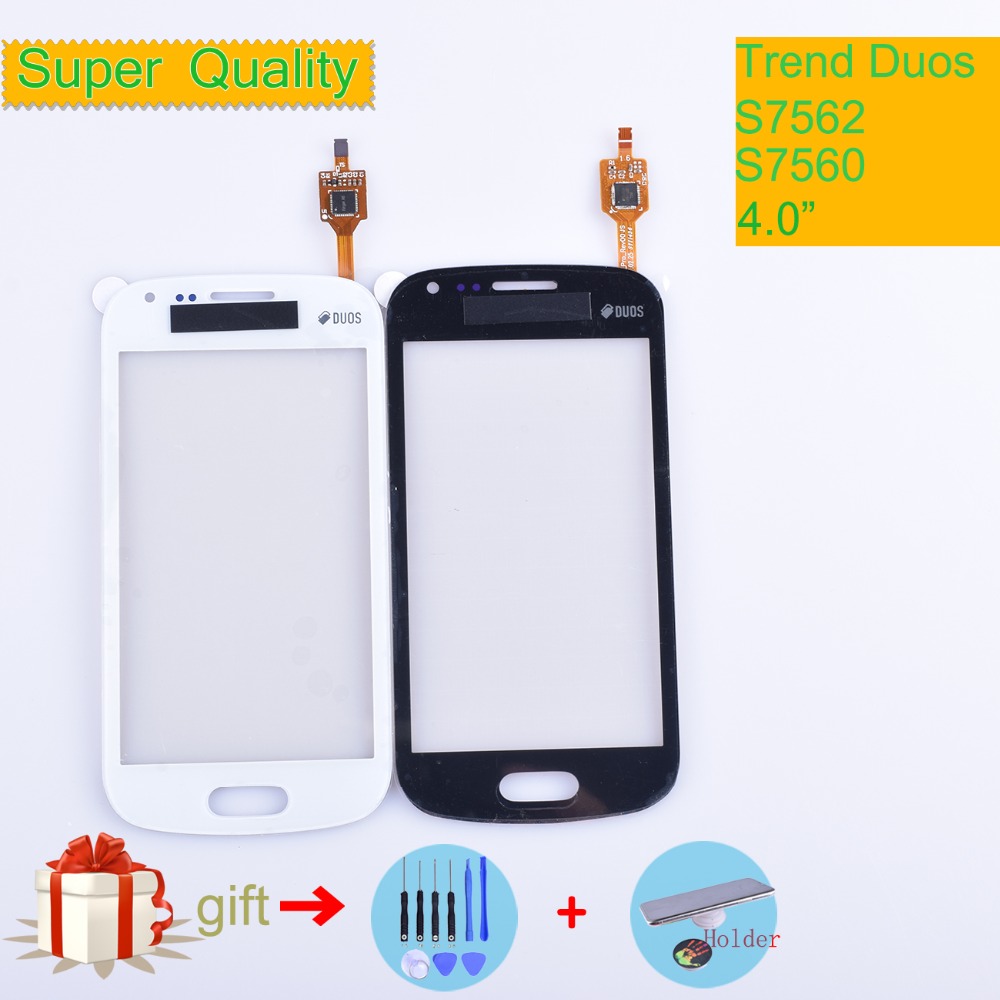 Voor Samsung Galaxy Trend DUOS S7560 S7562 GT-S7562 7562 7560 Touch Screen Panel Sensor Digitizer Front Touchscreen GEEN LCD
