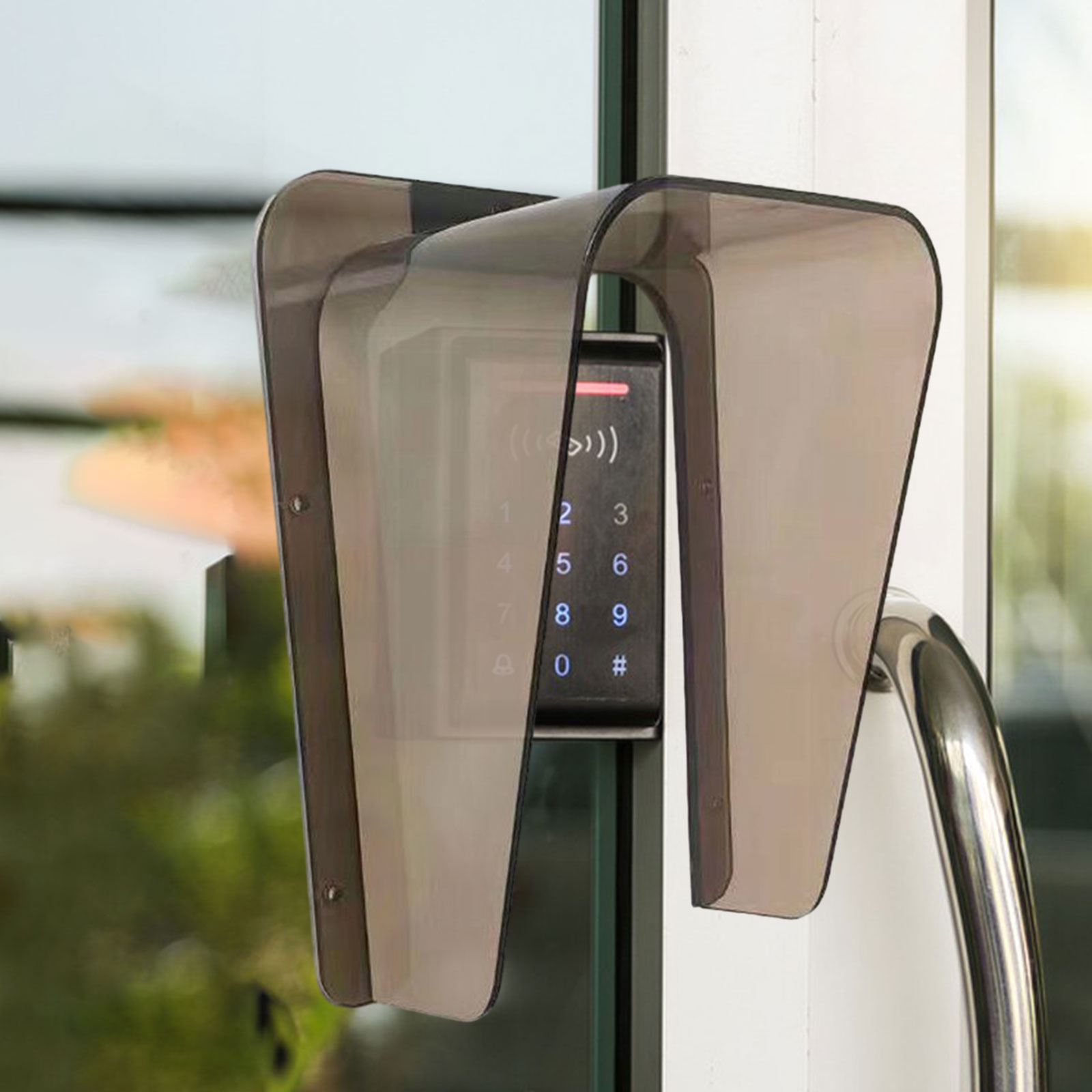 Copertura antipioggia per campanello per tastiere di controllo accessi Serratura per porta Citofono per porta Copertura per tastiera di controllo accessi Protezione impermeabile