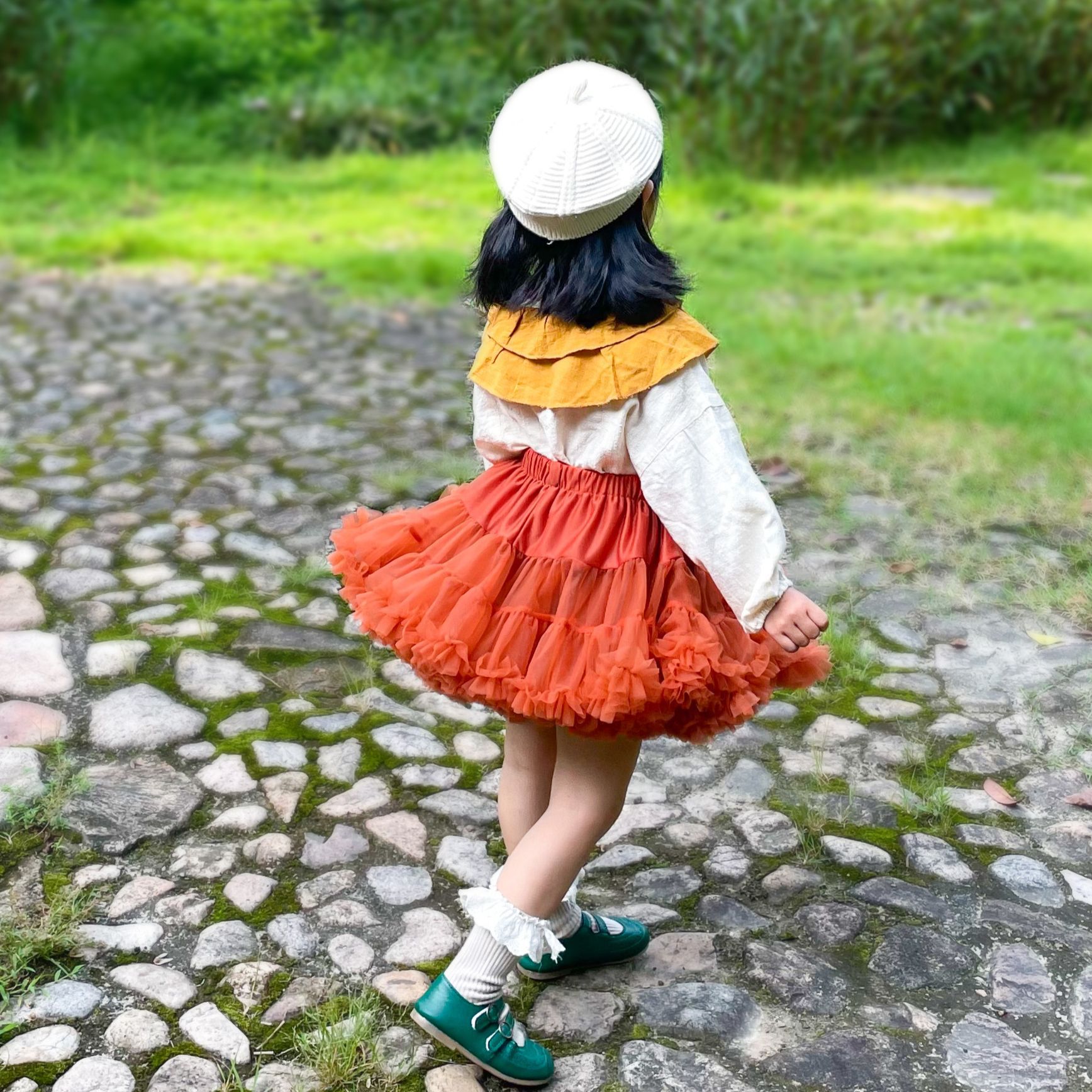 Baby Meisjes Tutu Rok Pluizige Kinderen Ballet Effen Oranje Boog Kids Pettiskirt Prinses Tule Party Dance Pasgeboren Rokken