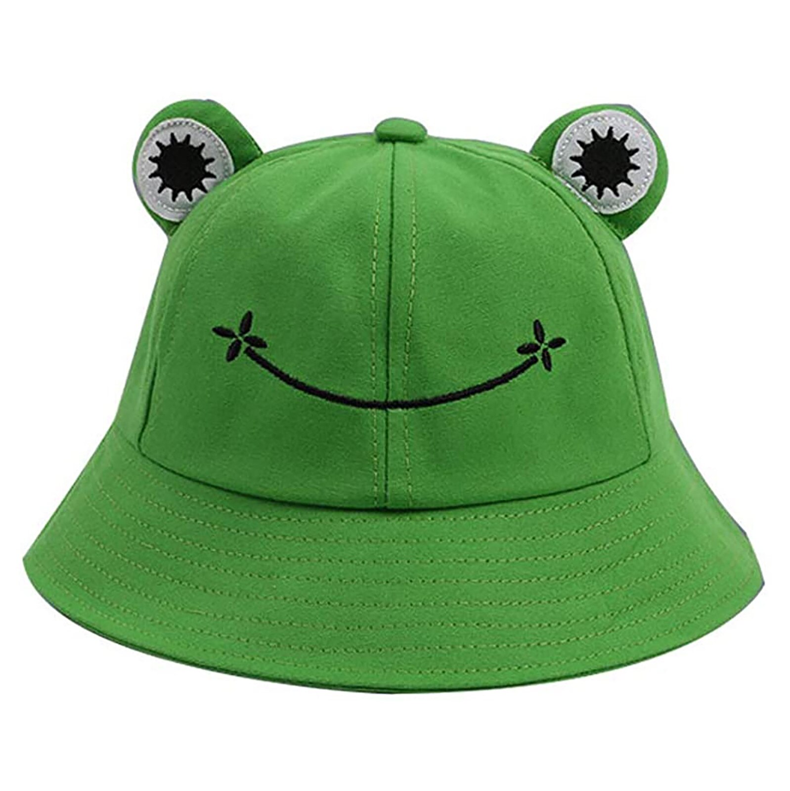Cute Bucket Hats Funny Animal Walking Beach Fishing Cap Hats Photography Bucket Hat Женская Шляпа Рыбака: Green