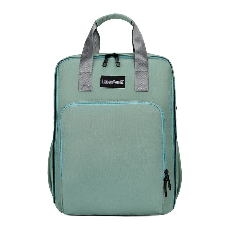 Novo estilo saco de fraldas mochila multi-funcional versitile moda mãe e bebê mochila casual vida diária saco de mamãe: Green