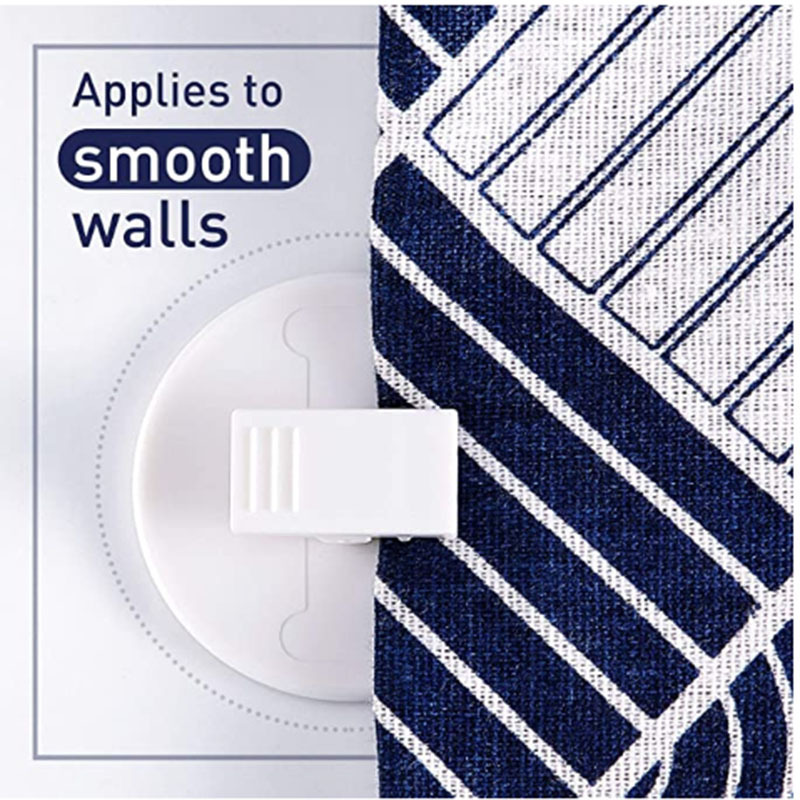 8-4PCS Shower Curtain Weight Clips Shower Windproof Splash Guard Self Adhesive Curtain Clips Home Decoration Accessorie Room