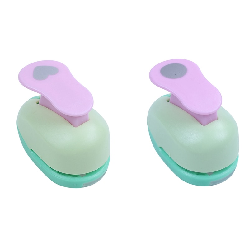 2Pcs Embossing DIY Corner Paper Printing Card Cutter Scrapbook Shaper Love Heart Figure Embossing Device Hole Punch CNIM