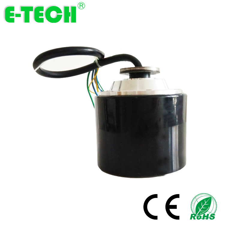 BLDC 3 inch single shaft 70MM gearless electric scooter hub motor with solid tire