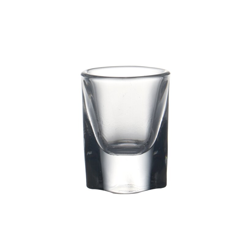 Sett  av 6 0.34 unse firkantede shotglass maskinlaget blyfritt glass brennevinsglass til barfest 10ml