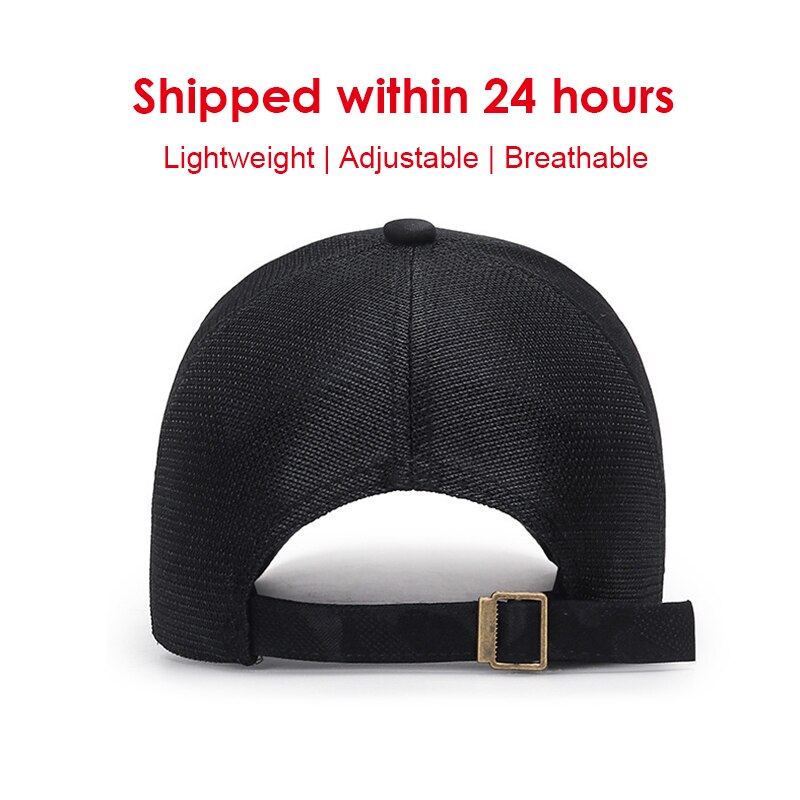 HSSEE-Sombrero de béisbol de malla para hombre, de algodón suave gorra de béisbol de , sombrero de pesca, senderismo, accesorios deportivos