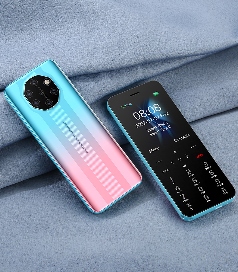 Soyes s10w Mini gsm praktisch 1.77 "Anzeige 1000mah Dual sim karte mit rückfahr kamera mp3 fm taschenlampe niedliches praktisch: Blau