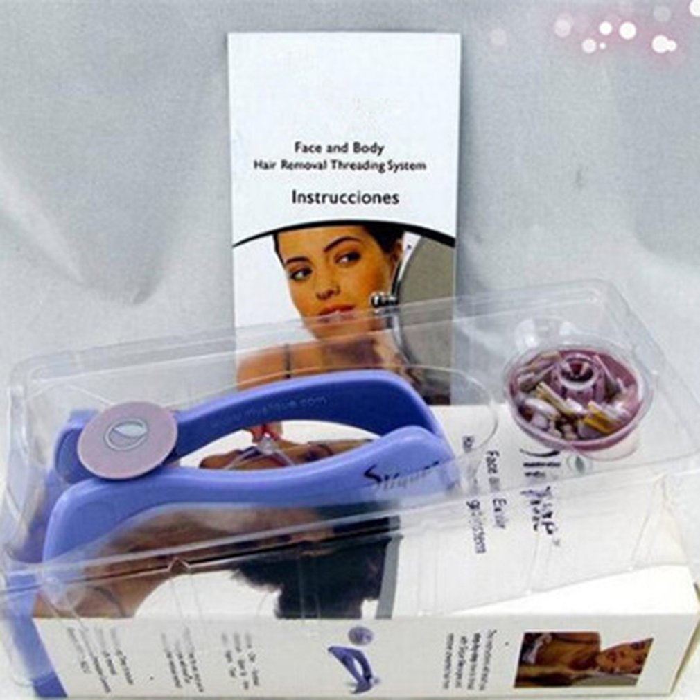 Kvinder plast bomuld moderne hår ansigts krop fjernelse gevind trådning epilator system glatte værktøjer