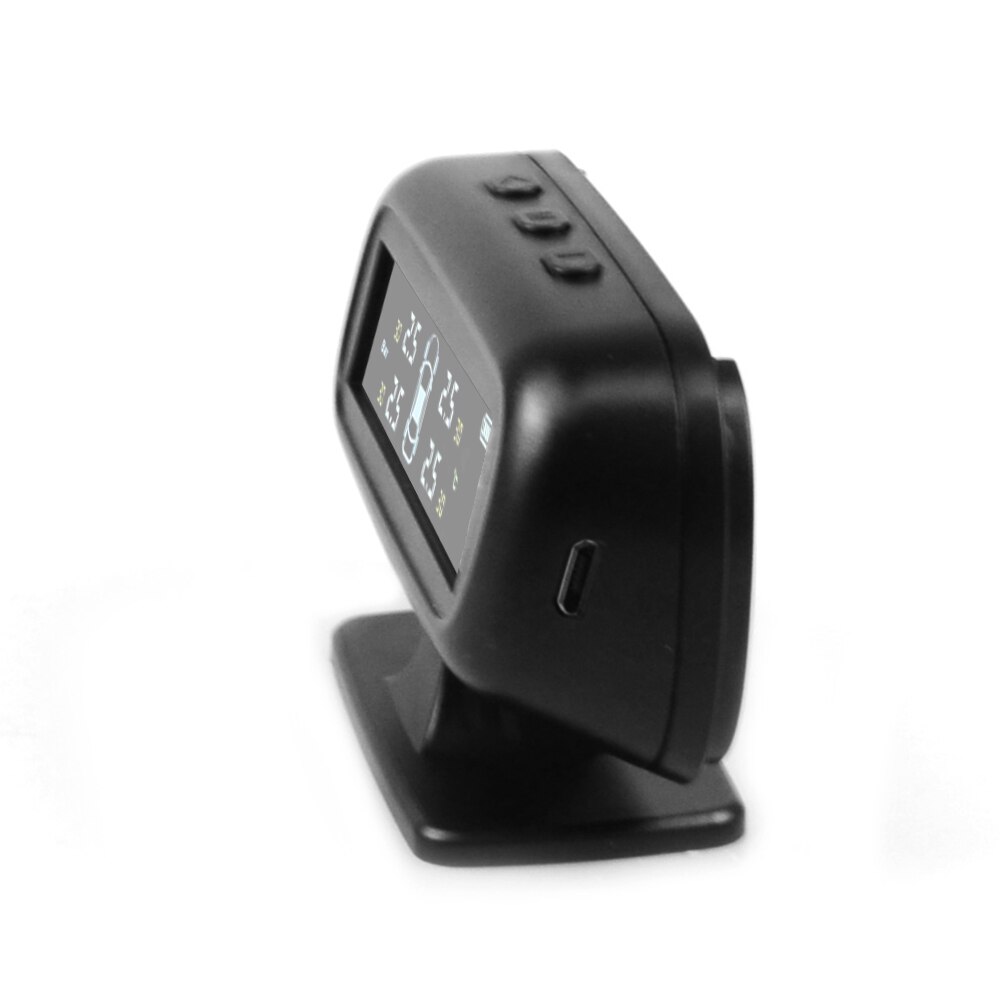 Auto TPMS Bandenspanning Alarm Monitoring Systeem Tyre Pressure Sensor Auto Beveiliging Alarm monitor Systeem Zonne-energie opladen