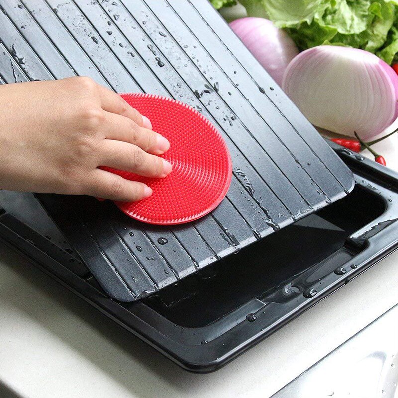 Aluminium Fast Defrosting Tray Frozen Meat Thawing Fresh Healthy Rapid Defrost Plate Food Gadgets Kitchen Tools