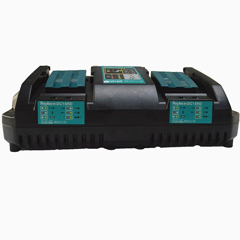Kaksinkertainen akkulaturi makita 14.4v 18v bl1830 bl1430 dc18rc dc18ra eu pistokkeelle