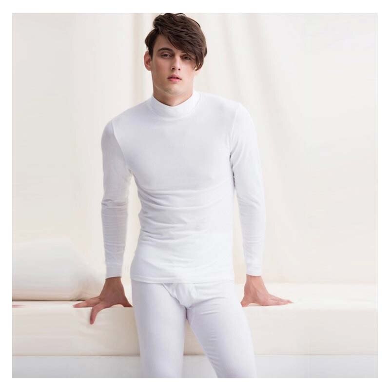 Katesy keep warm heren lange onderbroek heren dunne effen kleur basic thermisch ondergoed sets russisch canada verenigde staten en europa 2 stuks