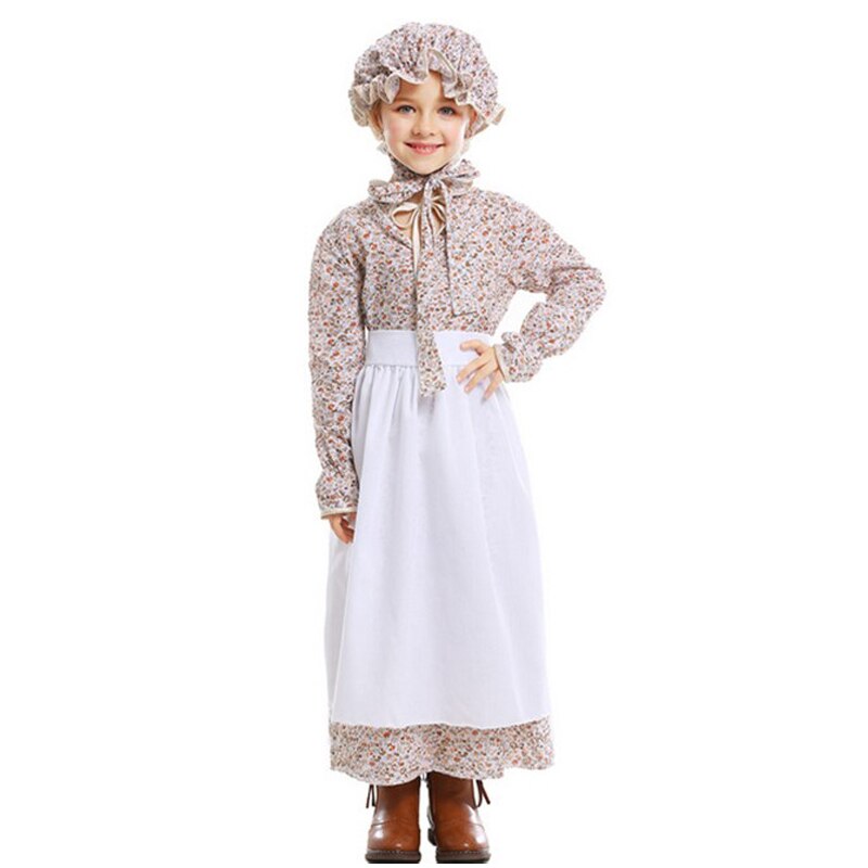 Mother and Girl Halloween Grandama Wolf Costumes Fairy Tale Peformance Outfits