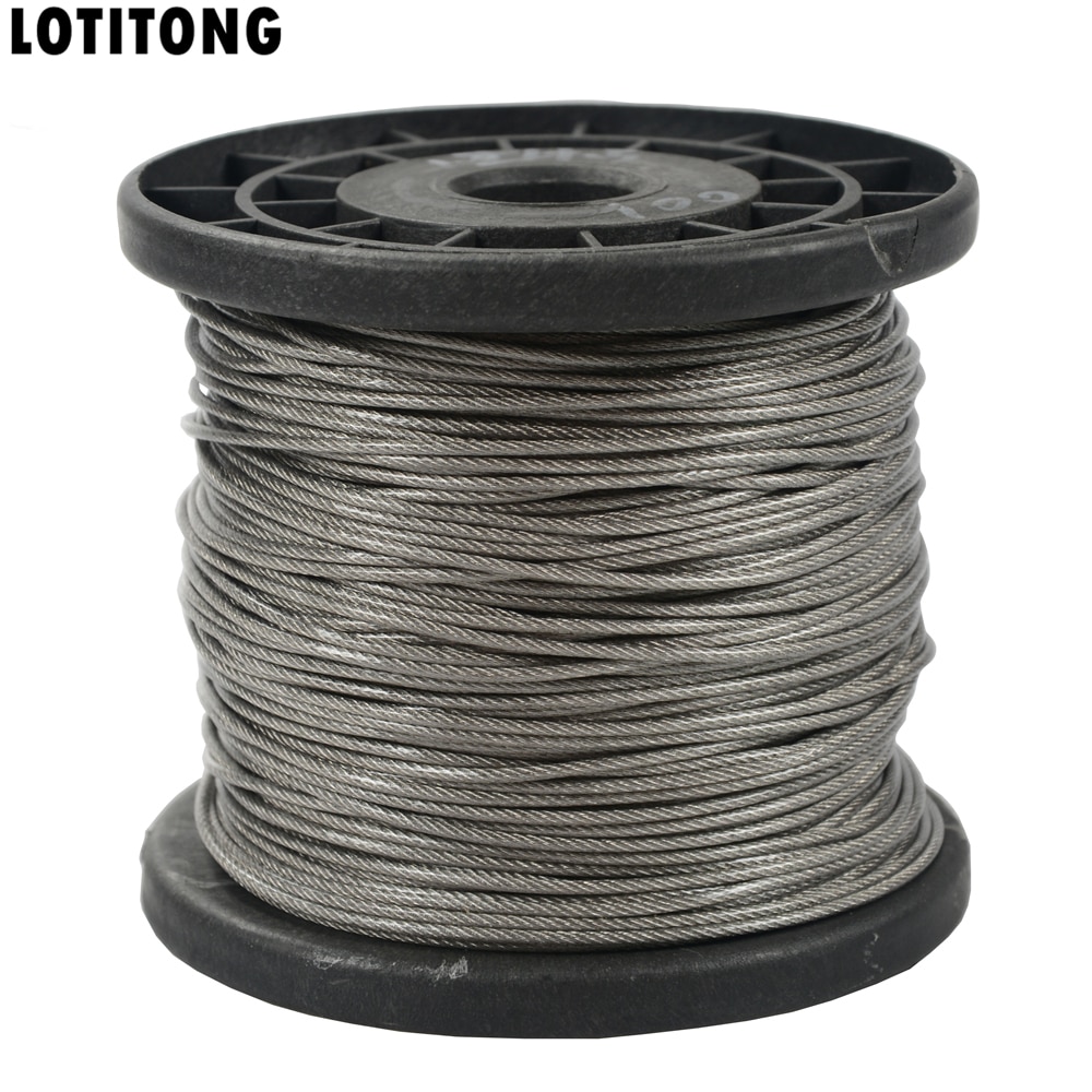 10M 70LB-368LB fishing steel wire line 7x7 strands Trace Coating Wire Leader Coating Jigging Wire Lead Fish Jigging Line 0.8-2mm