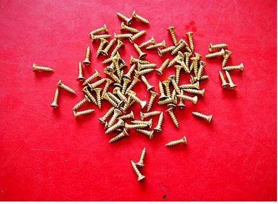 2*8mm 1000 st/lot silver brons mässing till val skruv spik mini spik brads trälåda gångjärn dörr handarbete hem deco packning