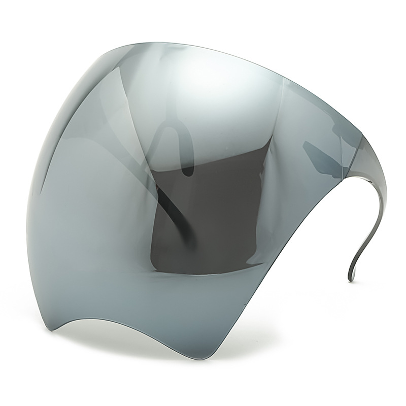 Oversized Faceshield Protective Glasses Goggles Men Women Anti-Spray Mask Protective Anti-Fogging Safety Sunglasses UV400 Shades: Light purple