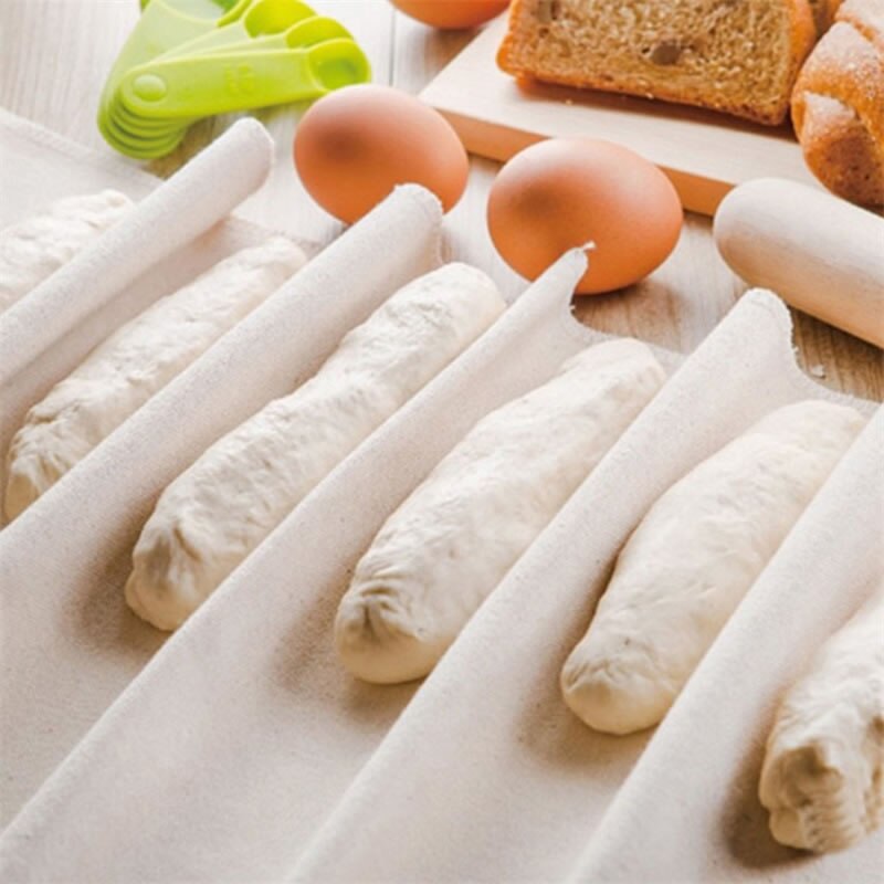 Chiffon de fermentation coton pour pâte, Baguette française, pains, outils de cuisson pour pâte, tapis de cuisson, poêle à pain