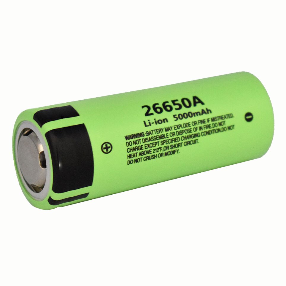 100% Originele 26650A 3.7V 5000Mah Hoge Capaciteit 26650 Li-Ion Oplaadbare Batterijen