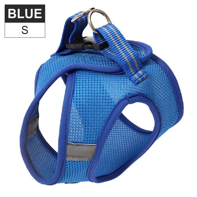 Harnas strepen verstelbaar super kattenharnas ademend jack zacht en comfortabel harnas met reflecterend xs oranje raster: 13