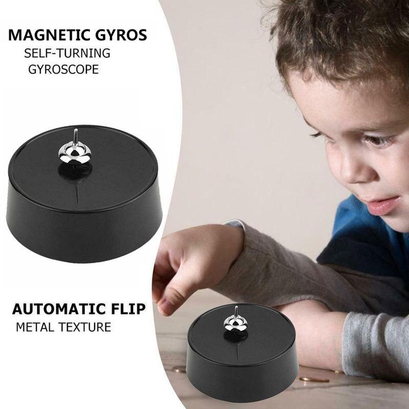 Magnetic Gyroscope Magical Intelligent Forever Moving Stress Motion Perpetual Classic Desktop Relief Spinner Gyro Toy Finge U6S0