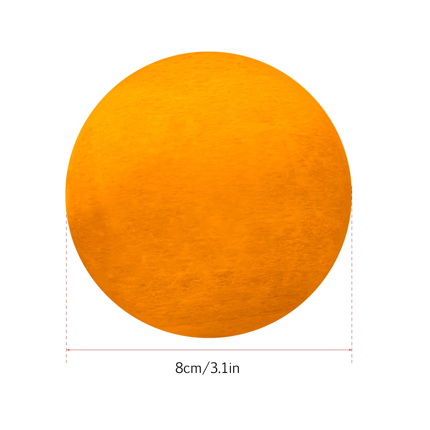 Moon Lamp 3 Colors 3D Printed Lunar Lamp LED Night Light 20cm/ 7.9in with Stand for Children Girls Christmas: 8cm