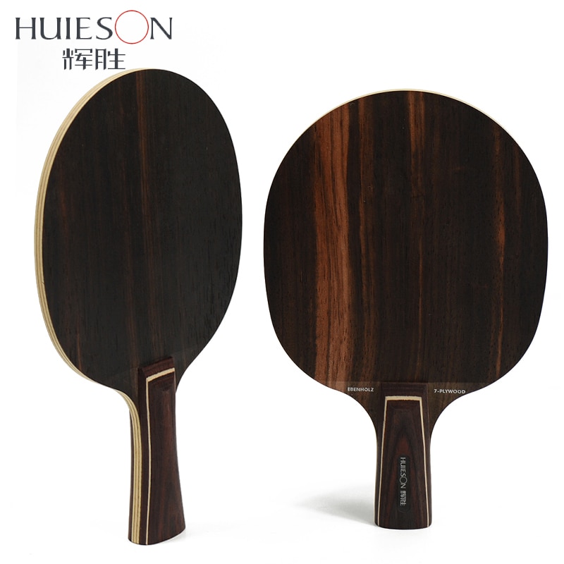 Huieson Super Hart Ebenholz Tischtennis-blatt 7 Ply Hoch Geschwindigkeit Ping Pong Klinge für Schnellen Angriff Offensive Spieler