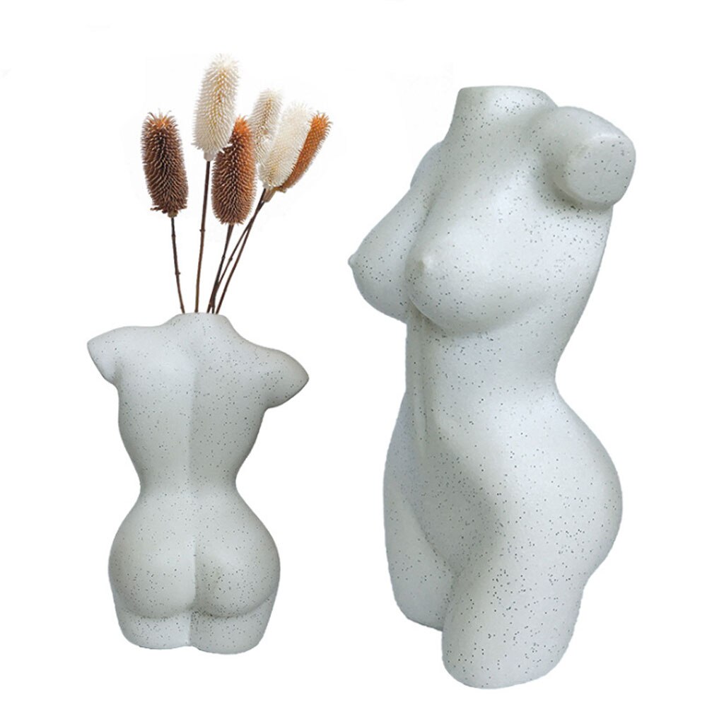 Kropskunst blomstervase nøgen kvinder skulptur vase vase stue soveværelse skrivebord dekoration husholdningsartikler