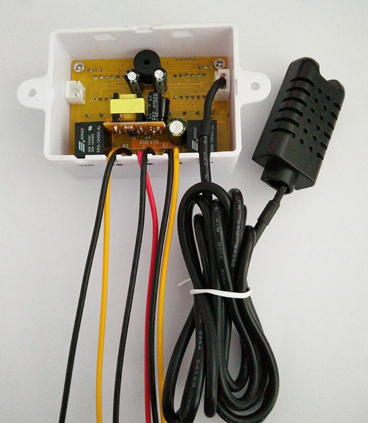 2 in 1 Digital display Temperature humidity Controller thermostat Humidity control with Sensor AC110-220V