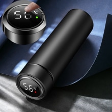 Inteligentny kubek izolowany z wyświetlaczem temperatury gadżety kuchenne wysokiej jakości butelka na wodę termos kubek termiczny ze stali nierdzewnej