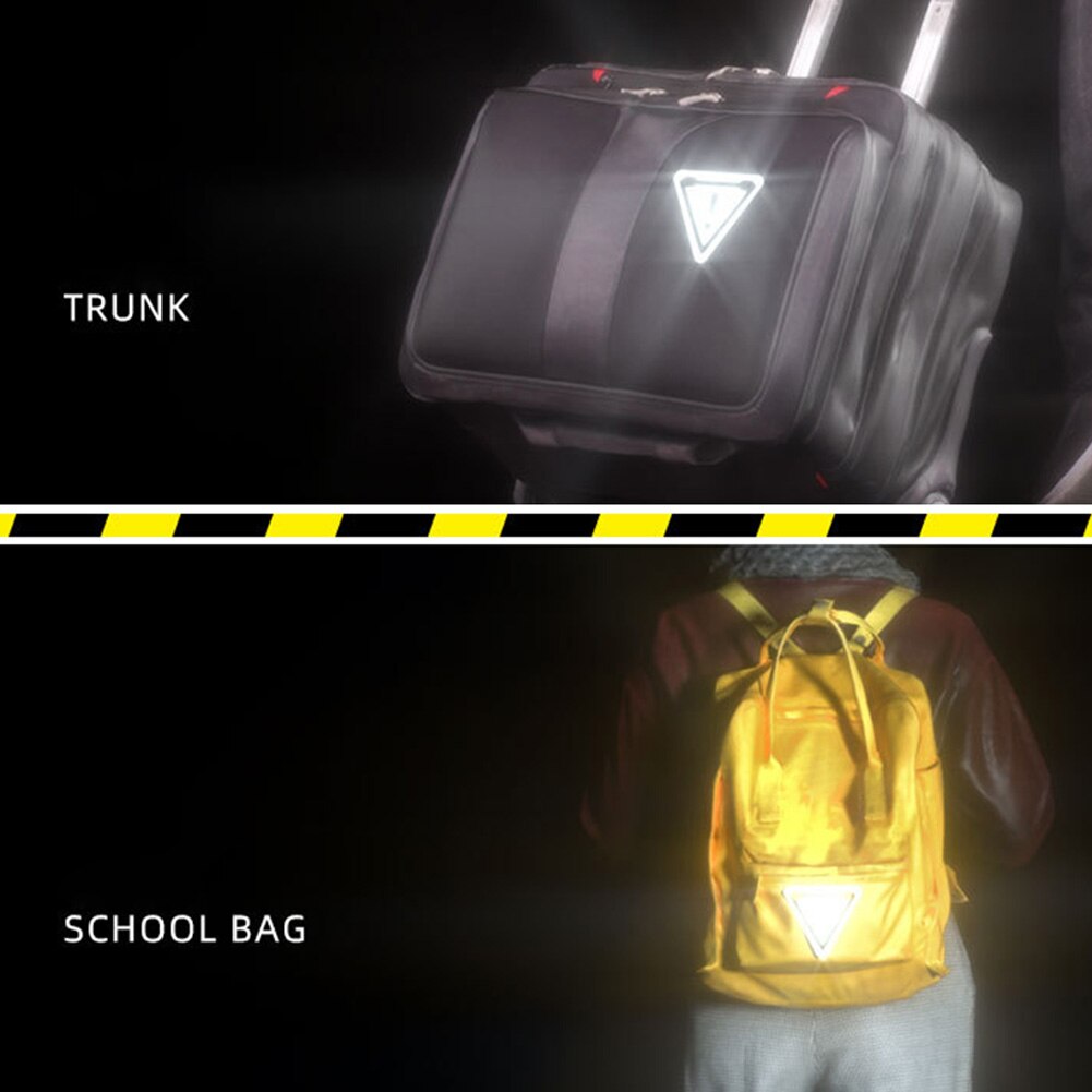 Pegatinas reflectantes de instalación magnética superbrillantes, de advertencia para motocicleta nocturna, tira de estilismo para ciclismo al aire libre