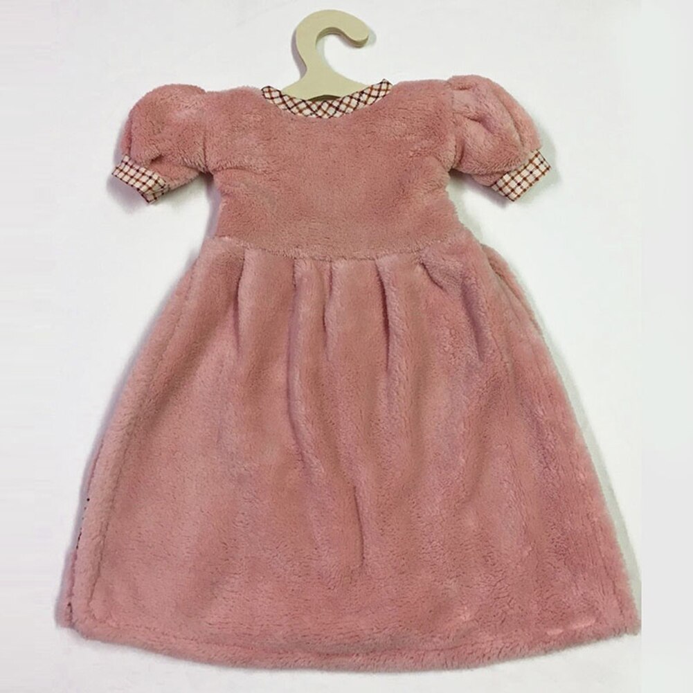 Dikke handdoek zachte fluwelen waterabsorberende schoonmaakdoeken jurkvormige wandhangende handdoeken badkamer keuken schoonmaakdoeken